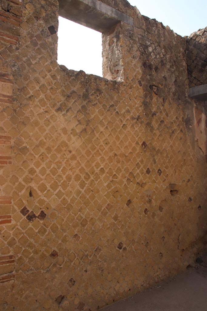 II.2 Herculaneum, October 2023.
Window onto Cardo III, looking south along east wall of entrance room. Photo courtesy of Klaus Heese.